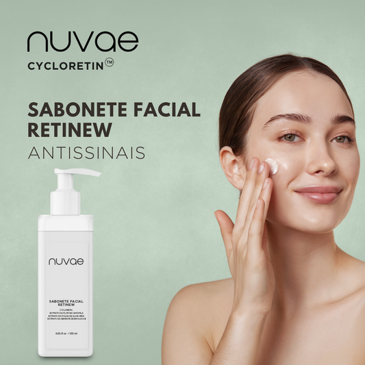 Sabonete Facial Nuvae Retinew Com Cycloretin Limpeza Profunda e Renovação